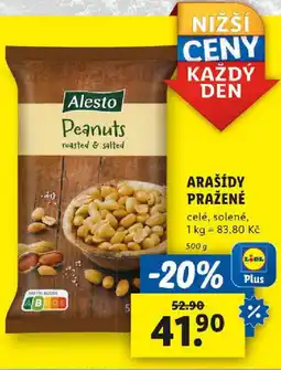 Lidl Arašídy pražené nabídka