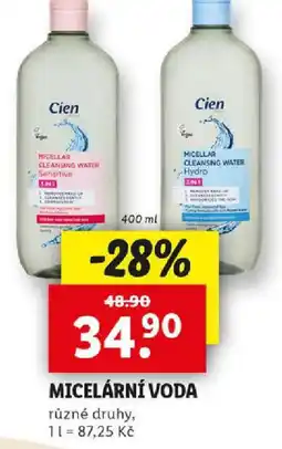 Lidl Micelární voda nabídka