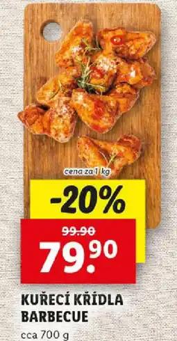 Lidl Kuřecí křídla barbecue nabídka