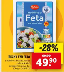 Lidl Řecký sýr feta nabídka