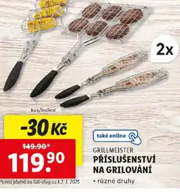 Lidl Grillmeister příslušenství na grilování nabídka