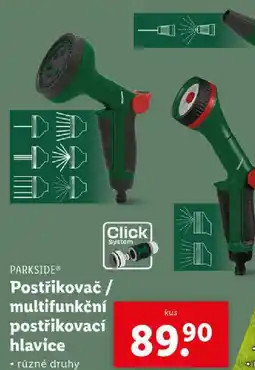 Lidl PARKSIDE Postřikovač/ multifunkční postřikovací hlavice nabídka