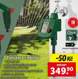 Lidl PARKSIDE Zavlažovací počítač nabídka