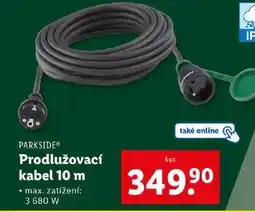 Lidl PARKSIDE Prodlužovací kabel 10 m nabídka