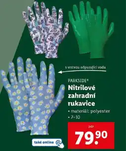 Lidl PARKSIDE Nitrilové zahradní rukavice nabídka
