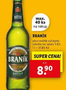 Lidl BRANÍK nabídka