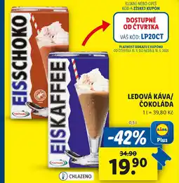 Lidl Ledová káva/ čokoláda nabídka