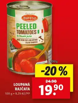 Lidl Loupaná rajčata nabídka