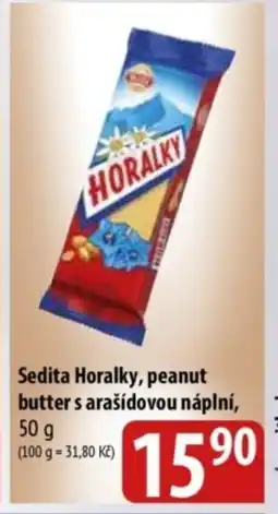Bala Sedita Horalky, peanut butter s arašídovou náplní nabídka