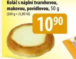 Bala Koláč s náplní tvarohovou, makovou, povidlovou nabídka