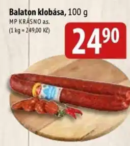 Bala Balaton klobása nabídka