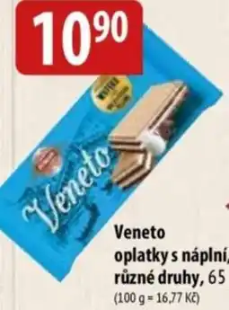 Bala Veneto oplatky s náplní nabídka