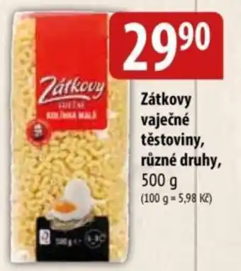 Bala Zátkovy vaječné těstoviny nabídka