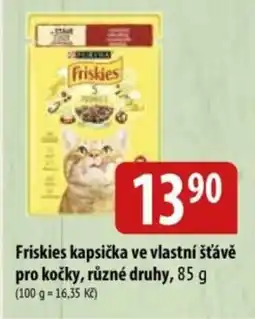 Bala Friskies kapsička ve vlastní šťávě pro kočky nabídka