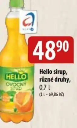 Bala Hello sirup nabídka