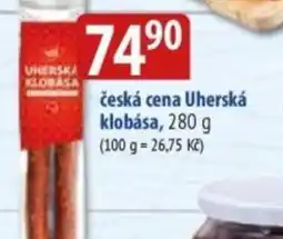 Bala Česká cena uherská klobása nabídka