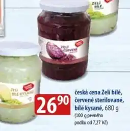 Bala Česká cena zelí bílé, červené sterilované, bílé kysané nabídka