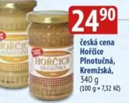 Bala Česká cena hořčice plnotučná, kremžská nabídka