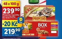 Lidl Propesko kapsičky pro psy/kočky nabídka