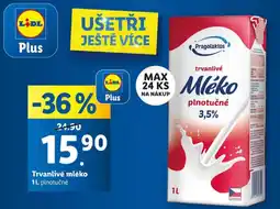 Lidl Pragolaktos Trvanlivé mléko nabídka