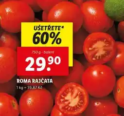 Lidl Roma rajčata nabídka