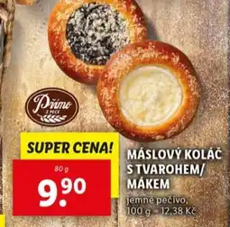 Lidl Máslový koláč s tvarohem/ mákem nabídka