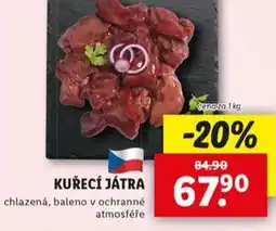 Lidl Kuřecí játra nabídka