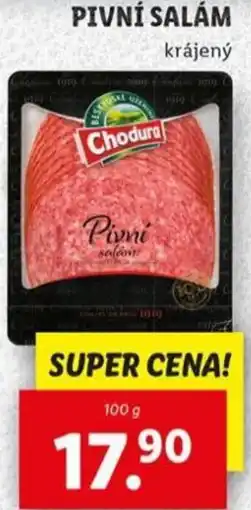 Lidl Chodura Pivní salám nabídka