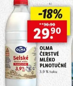 Lidl OLMA Čerstvé mléko plnotučné nabídka