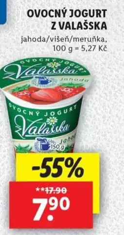 Lidl Ovocný jogurt z valašska nabídka