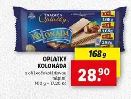 Lidl Oplatky kolonáda nabídka