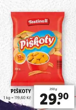 Lidl Tastino Piškoty nabídka