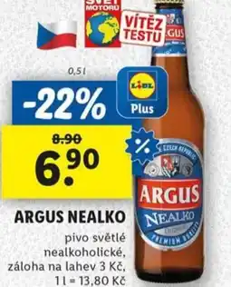 Lidl Argus nealko nabídka