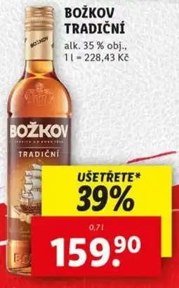 Lidl Božkov tradiční nabídka
