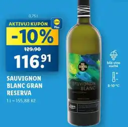 Lidl Sauvignon blanc gran reserva nabídka
