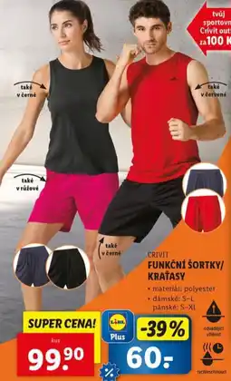 Lidl CRIVIT Funkční šortky/ kraťasy nabídka