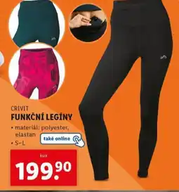 Lidl CRIVIT Funkční legíny nabídka