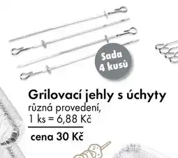 Grilovací jehly s úchyty