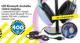 TEDi Led bluetooth sluchátka včetně stojánku nabídka