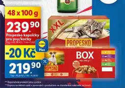 Lidl Propesko kapsičky pro kočky nabídka