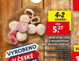 Lidl Mini kolbížek s nugátovou / malinovou náplní nabídka