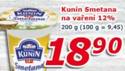 ESO MARKET Kunín Smetana na vaření 12% nabídka