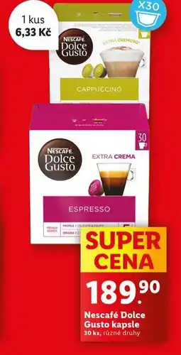 Lidl Nescafé dolce gusto kapsle nabídka
