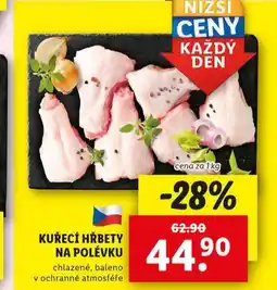Lidl Kuřecí hřbety na polévku nabídka