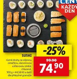 Lidl Sushi nabídka