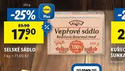 Lidl Selské sádlo nabídka