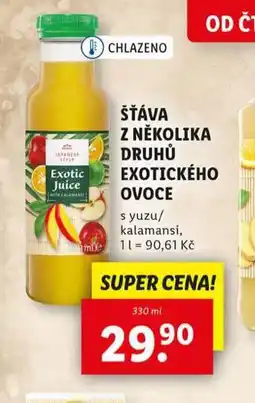 Lidl Šťáva z několika druhů exotického ovoce nabídka
