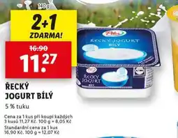 Lidl Řecký jogurt bílý nabídka