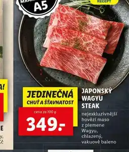 Lidl Japonský wagyu steak nabídka