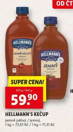 Lidl Hellmann´s kečup nabídka